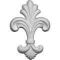 Ekena Millwork 4"W x 6"H x 5/8"P Fleur-de-lis Large Onlay ONL06X04X01FL